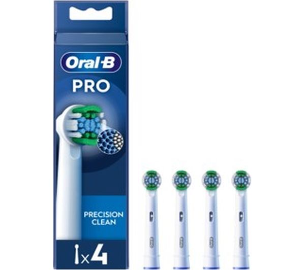 Oral B Pro Precision Clean Replacement Toothbrush Head Pack Of 4