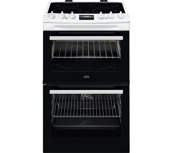 Aeg 5000 Surroundcook Ccx1530acw 55 Cm Electric Ceramic Cooker White