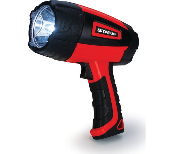 Status Led Rechargeable Torch Red Black