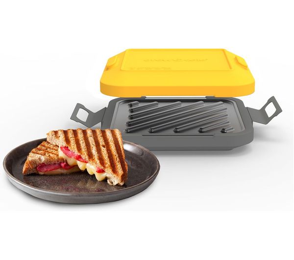 Drewcole Clever Micro Toaster Maker Yellow Grey