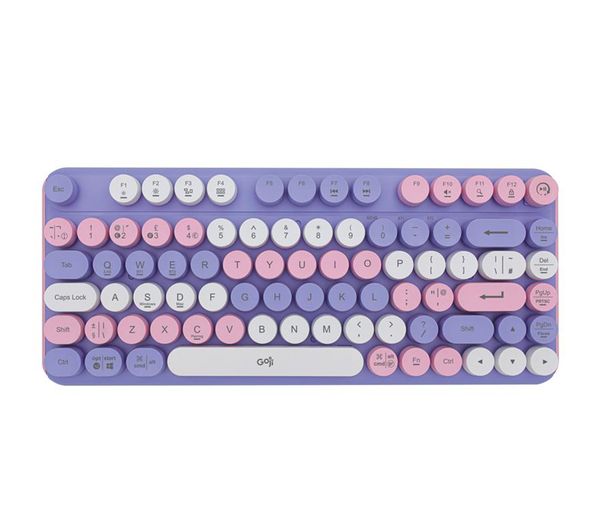 An image of GOJI GKKBPP26 Wireless Keyboard - Purple