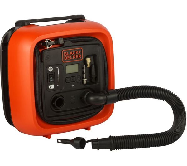 Black Decker Asi400 Xj 12 V High Volume Cordless Inflator Orange