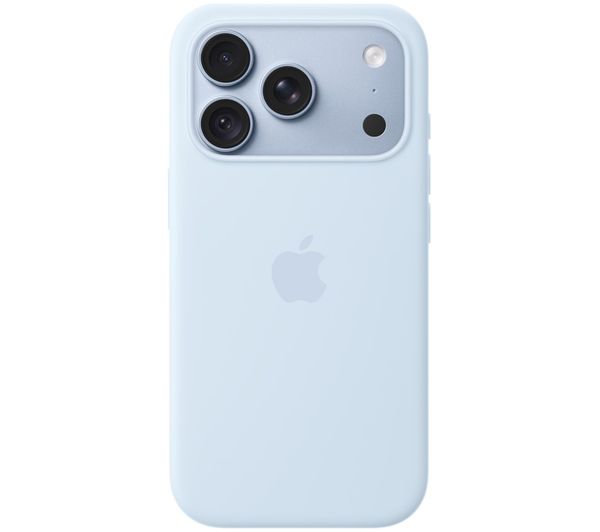 An image of APPLE iPhone 18 Pro Silicone Case with MagSafe - Crisp Blue
