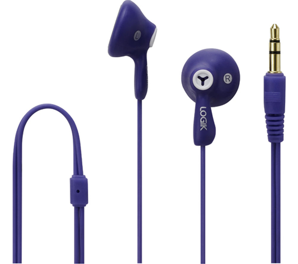 LOGIK Gelly LGELPUR16 Headphones ¬ñ Purple specs
