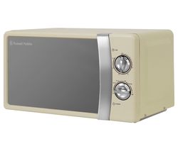 RUSSELL HOBBS RHMM701C Compact Solo Microwave - Cream