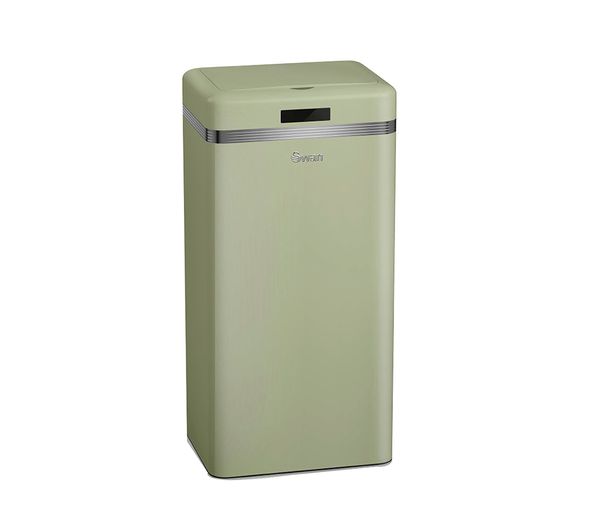 Swan Retro 45 Litre Rectangular Bin Green