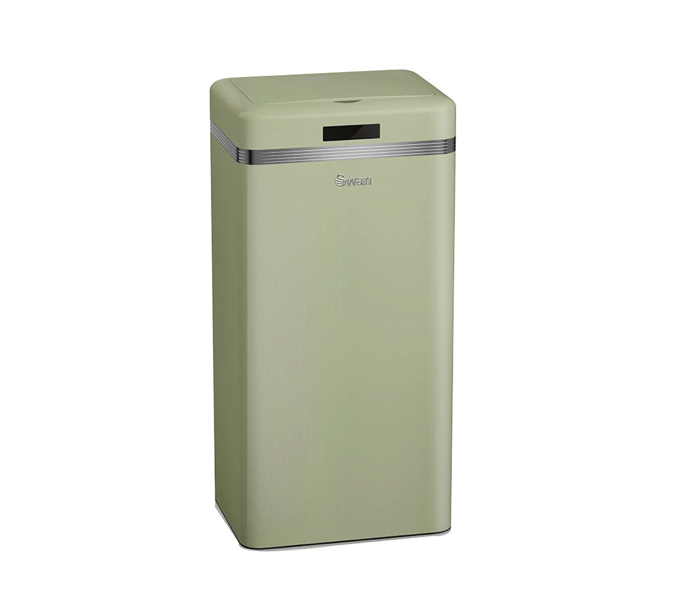 Buy SWAN Retro 45litre Rectangular Bin Green Free Delivery Currys