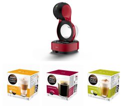 DOLCE GUSTO by Krups Lumio KP130540 Coffee Machine & Pod Bundle - Macchiato, Americano & Cappuccino