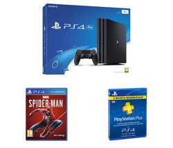 SONY PlayStation 4 Pro, Spider-Man & PlayStation Plus 3 Month Subscription Bundle