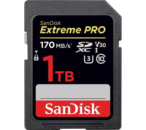 Image of SANDISK Extreme Pro Class 10 SDXC Memory Card - 1 TB