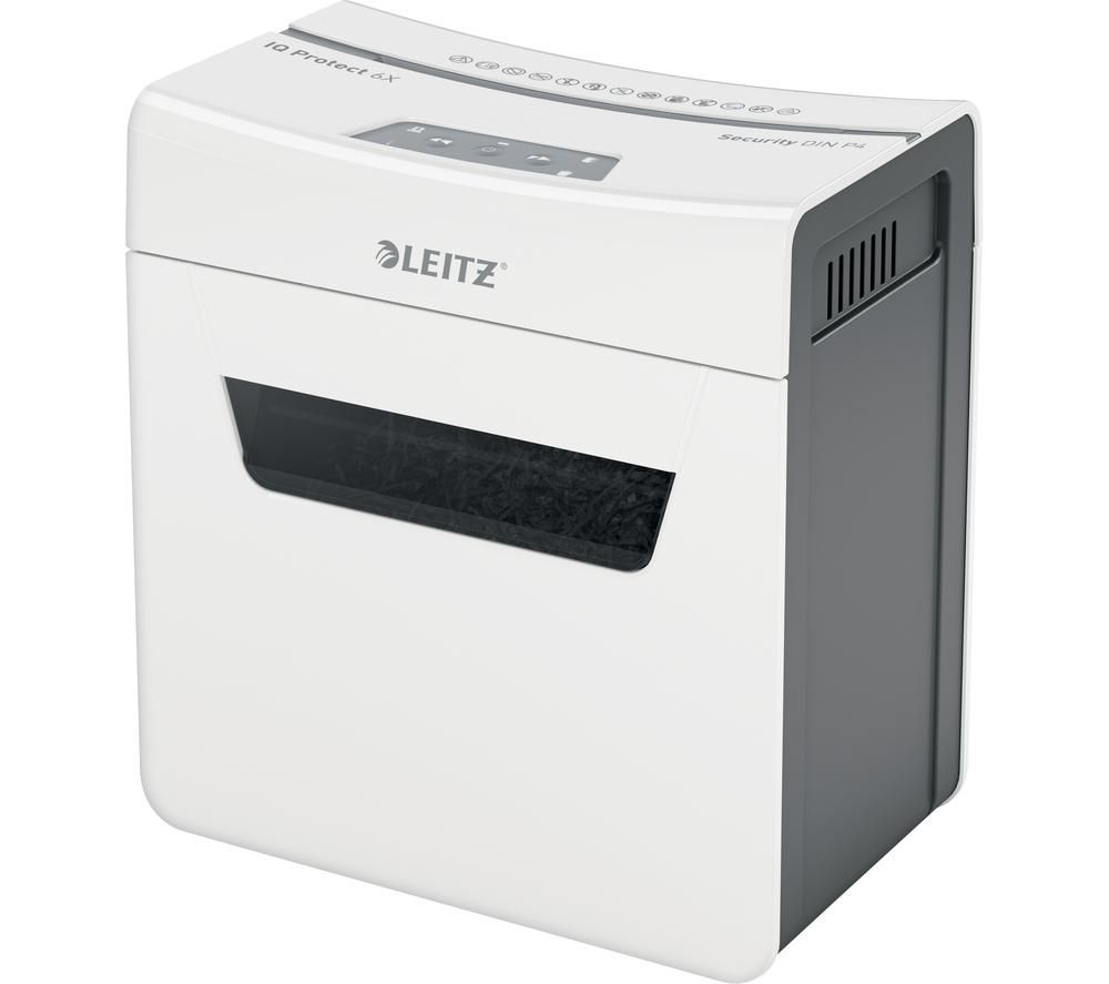 LEITZ IQ Protect 6X Cross Cut Paper Shredder