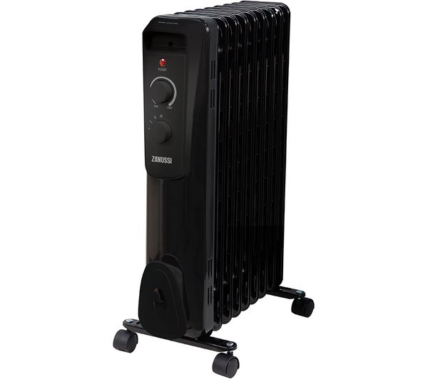 Zanussi Zofr5004b Portable Oil Filled Radiator Black
