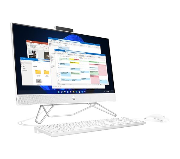 Image of HP HP 24-cb1000na 23.8" All-in-One PC - Intel® Core™ i3, 256 GB SSD, White