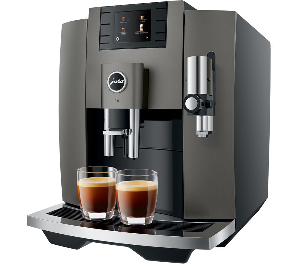 E8 Smart Bean to Cup Coffee Machine - Dark Inox