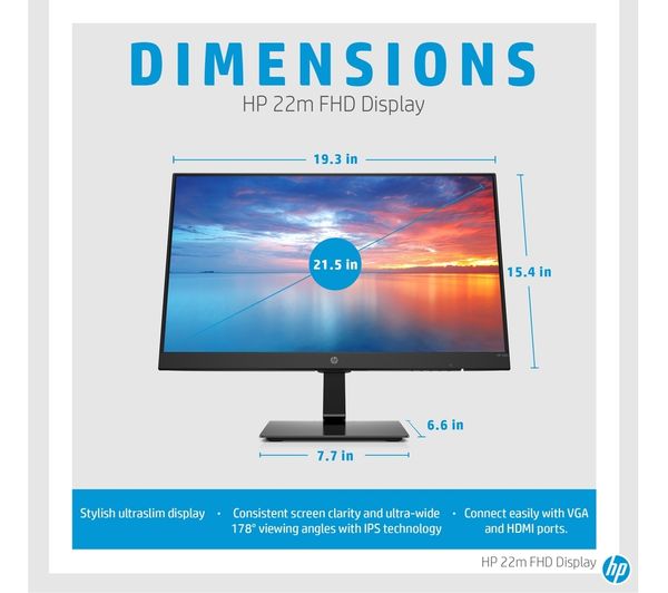 3WL44AA#ABU - HP 22m Full HD 21.5