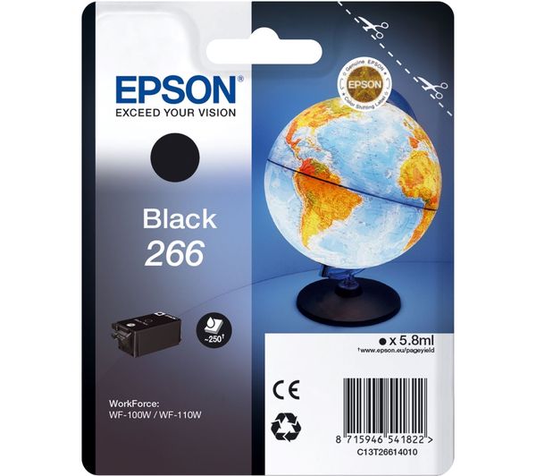 Image of EPSON 266 Globe Black Ink Cartridge