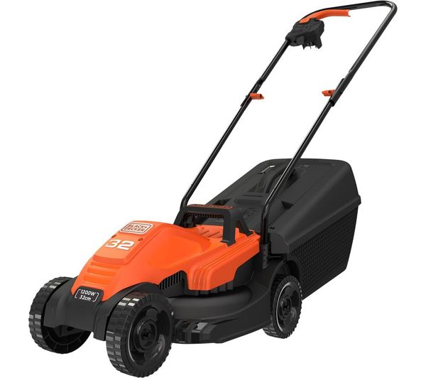 Black Decker Bemw451 Gb Corded Rotary Lawn Mower Orange Black