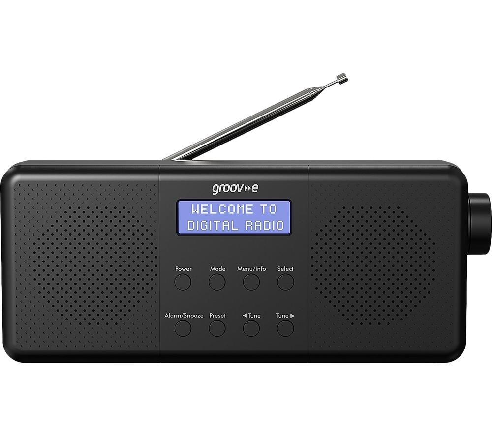 Vienna Portable DAB/FM Bluetooth Clock Radio - Black