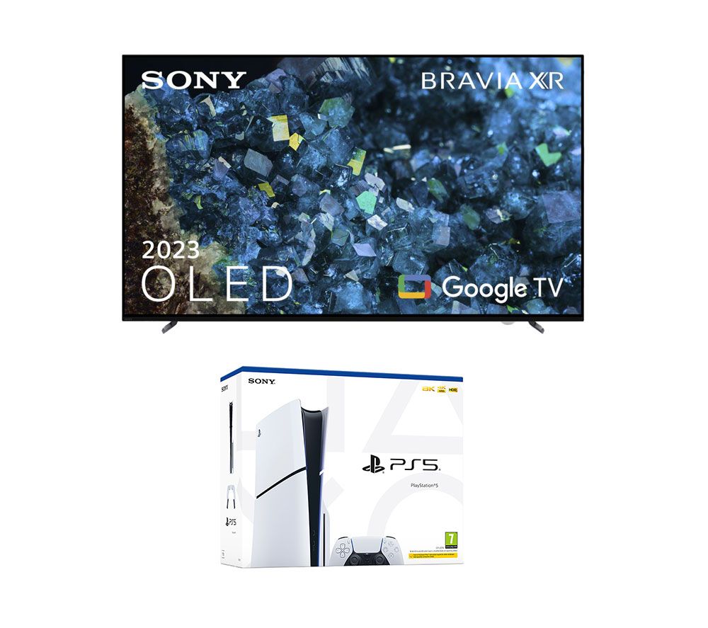 BRAVIA XR-65A80LU 65" Smart 4K Ultra HD HDR OLED TV with Google TV & Assistant & PlayStation 5 Model Group (Slim) Bundle