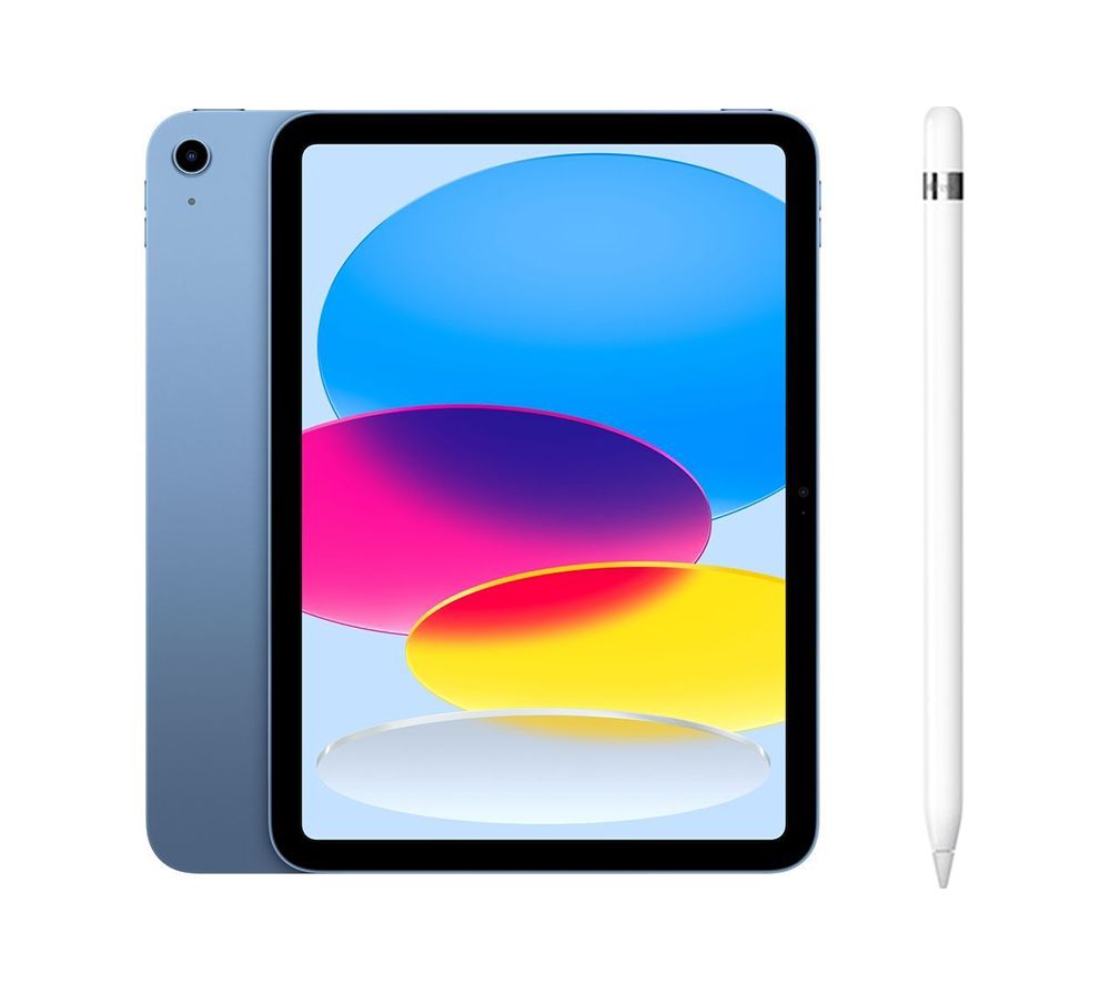 10.9” iPad (2022, 256 GB, Blue) & Pencil (1st Generation) Bundle