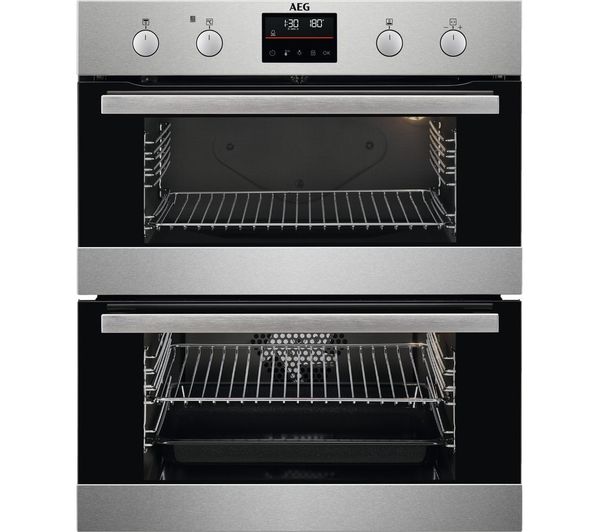 Aeg Surroundcook Dub535060m Electric Built Under Double Oven Stainless Steel