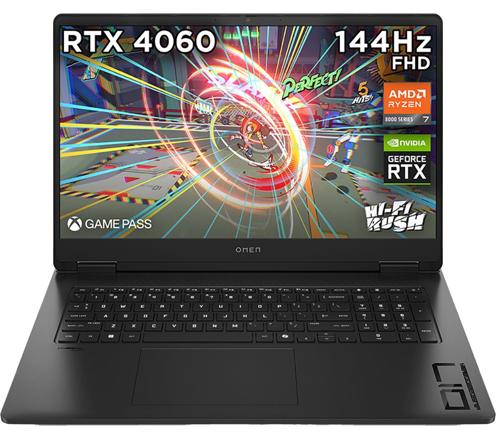 OMEN 17-db0009na 17.3" Gaming Laptop - AMD Ryzen 7, RTX 4060, 1 TB SSD