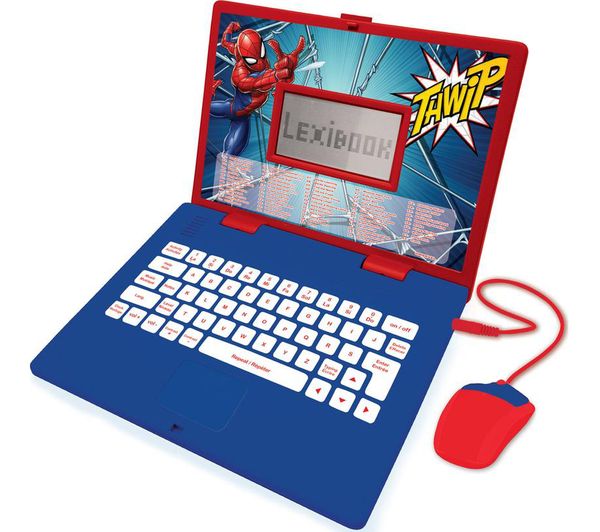 Lexibook Bilingual Spanish English Educational Laptop Spider Man
