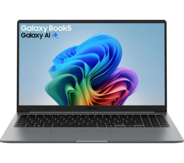 An image of SAMSUNG Galaxy Book5 15.6" Refurbished Laptop - Intel® Core™ Ultra 5, 512 GB SSD, Grey (Very Good Condition)