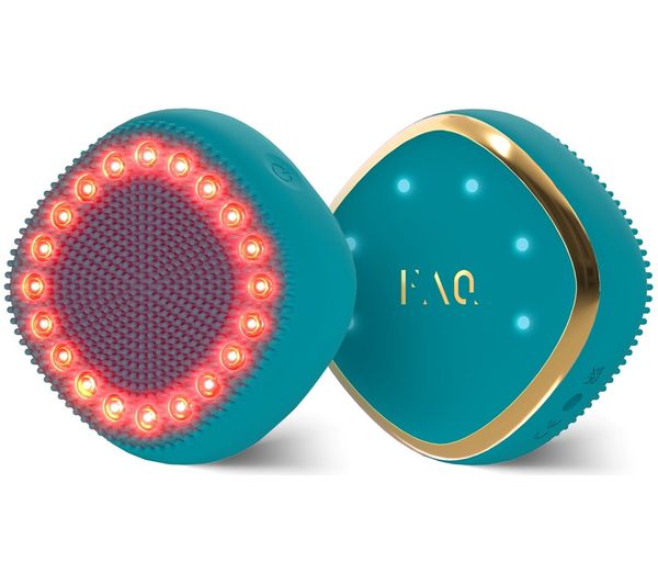 An image of FOREO FAQ 301 Red LED Hair Strengthening Scalp Massager - Blue Emerald
