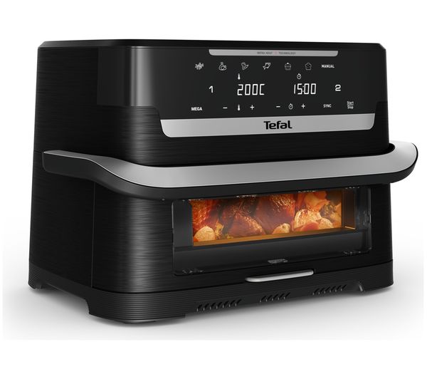 An image of TEFAL Ingenio Dual Flex 9L Air Fryer - Black