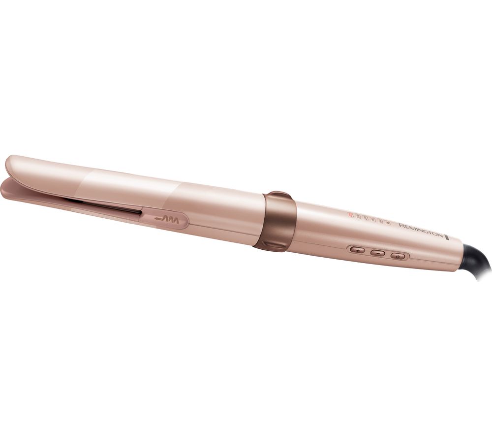 REMINGTON CI606 Curl Revolution Automatic Curling Wand - Pink, Pink