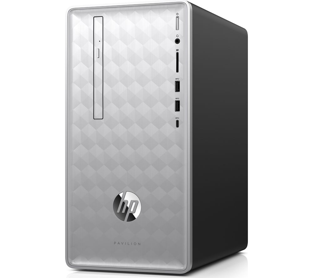 HP Pavilion 590-p0100na Intel® Core i5 Desktop PC – 2 TB HDD, Silver, Silver