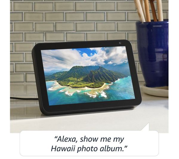 Buy RING Echo Show 8 (2019) & Indoor Cam Full HD 1080p WiFi Security