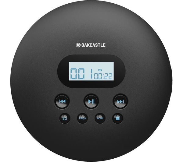 Oakcastle Cd100 Bluetooth Personal Cd Player Black