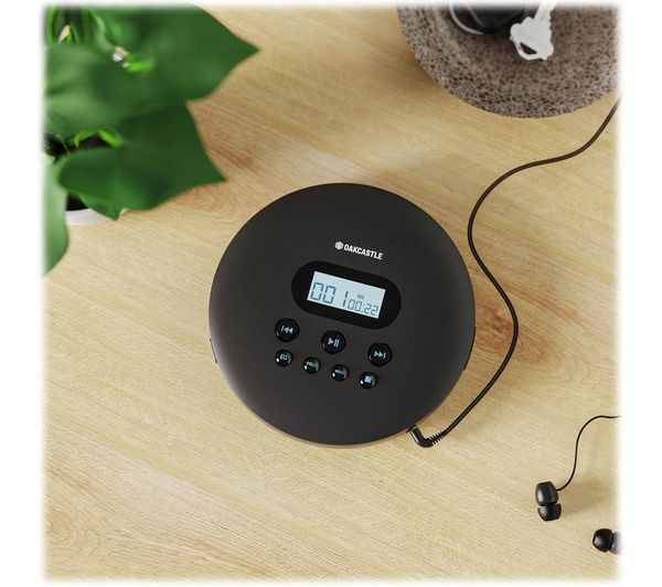 Buy OAKCASTLE CD100 Bluetooth Personal CD Player Black Free