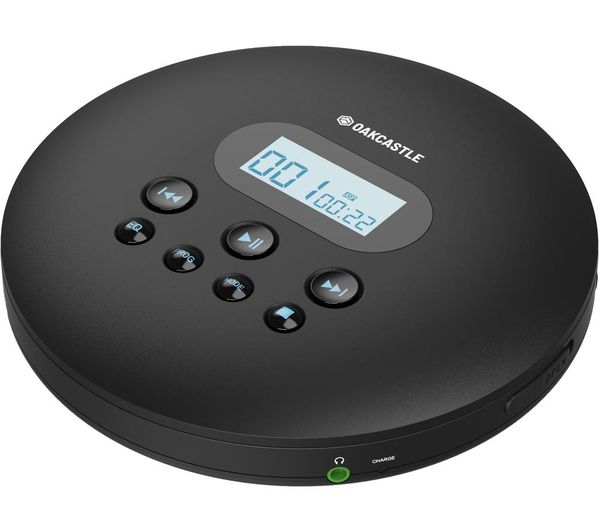 Buy OAKCASTLE CD100 Bluetooth Personal CD Player Black Free