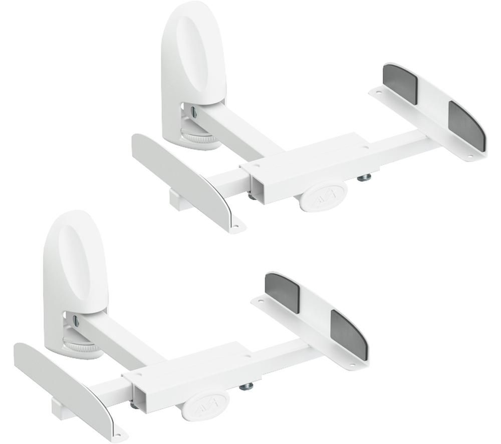 EAK70W Wall Mount Tilt & Swivel Speaker Bracket – Twin Pack, White