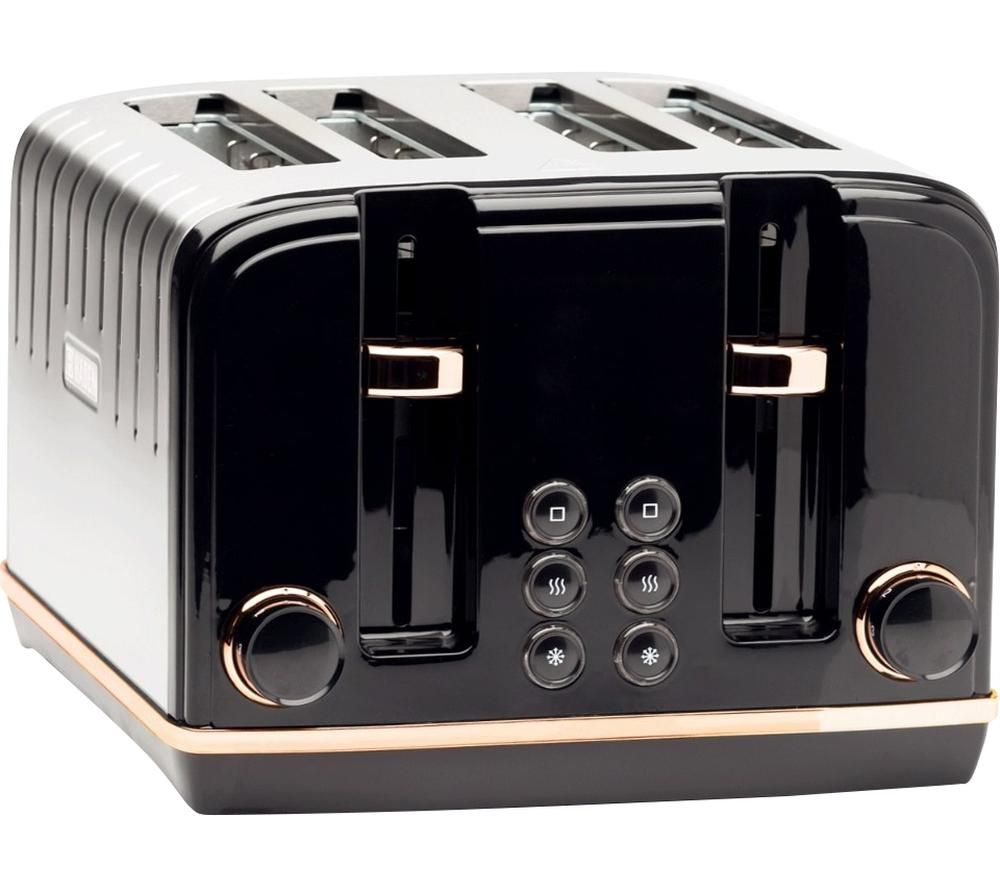 Salcombe 191168 4-Slice Toaster - Black & Copper