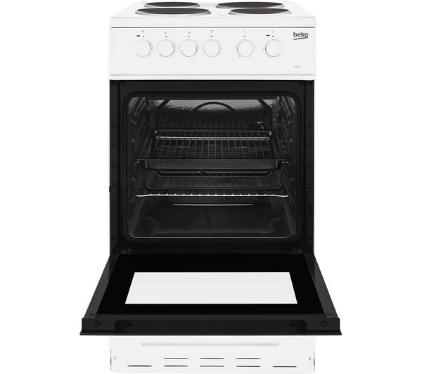 7787286312 BEKO KS530W 50 cm Electric Solid Plate Cooker White