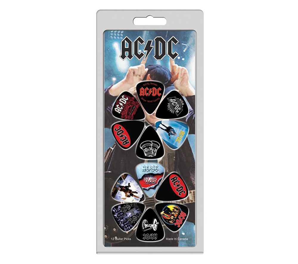 Buy PERRIS AC/DC Guitar Pick Variety Pack Set of 12 Free Delivery