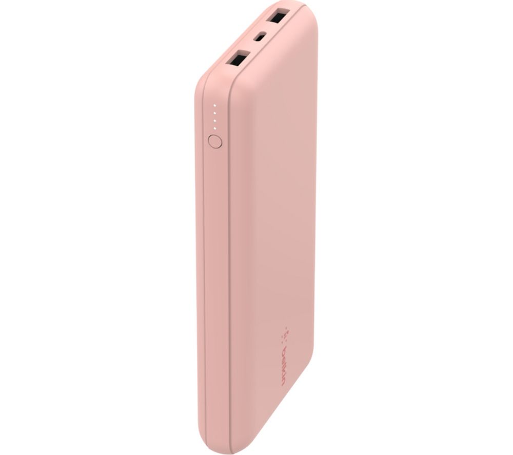 20000 mAh Portable Power Bank with 15 W USB-C Boost Charge - Rose Gold