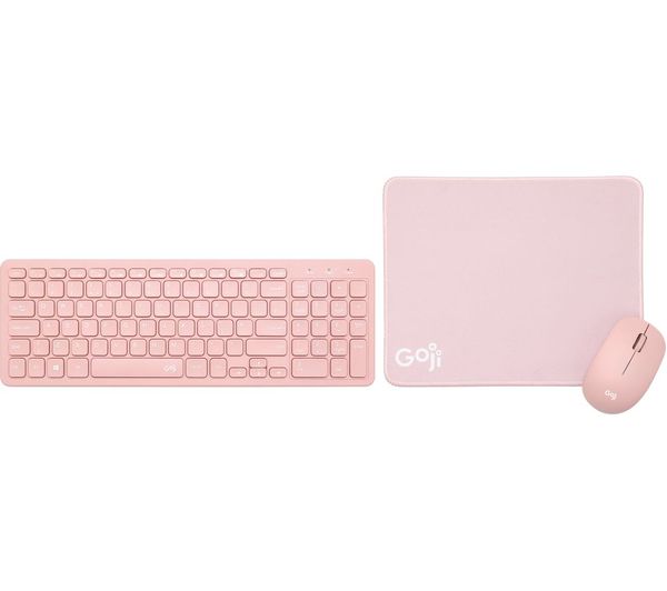 Goji 3 In 1 Wireless Keyboard Mouse Set Pink