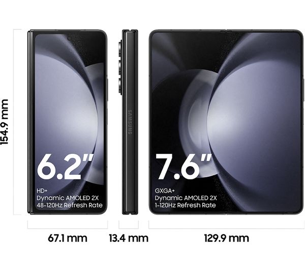 SM-F946BZKCEUB - SAMSUNG Galaxy Z Fold5 - 512 GB, Phantom Black