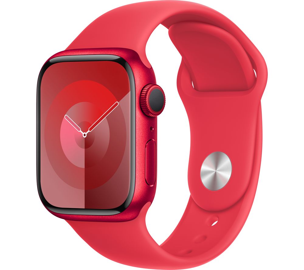 Watch Series 9 - 41 mm (PRODUCT)RED Aluminium Case with (PRODUCT)RED Sport Band, M/L
