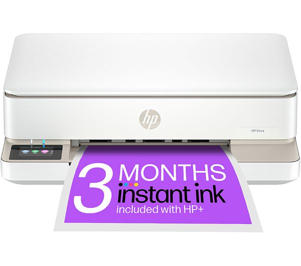 HP Envy 6120e All-in-One Inkjet Wireless Printer with Fax & 3 Months Instant Ink