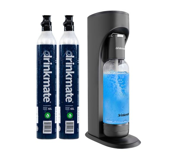 DRINKMATE OmniFizz Sparkling Water Maker - Matte Black