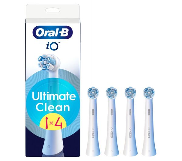 Oral B Io Ultimate Clean Replacement Toothbrush Head Pack Of 4 White