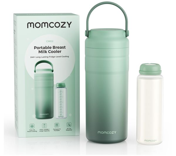 An image of MOMCOZY CM002-GE00NB Portable Breast Milk Cooler - Green
