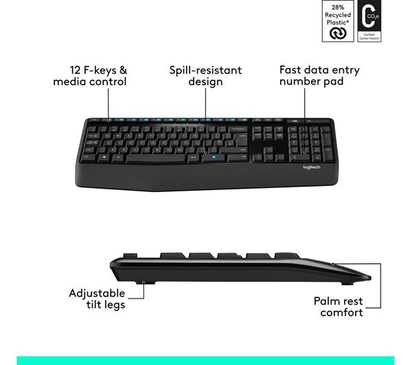 how to connect logitech wireless keyboard k345