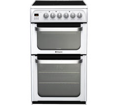 HOTPOINT HUE52PS 50 cm Electric Ceramic Cooker - White